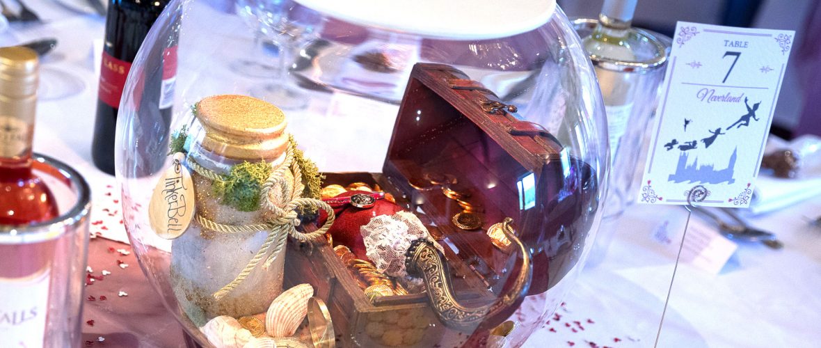 Pans Pirate Paradise” Disney's 'Peter Pan' inspired Table Decoration -  Disney Themed Wedding Designs